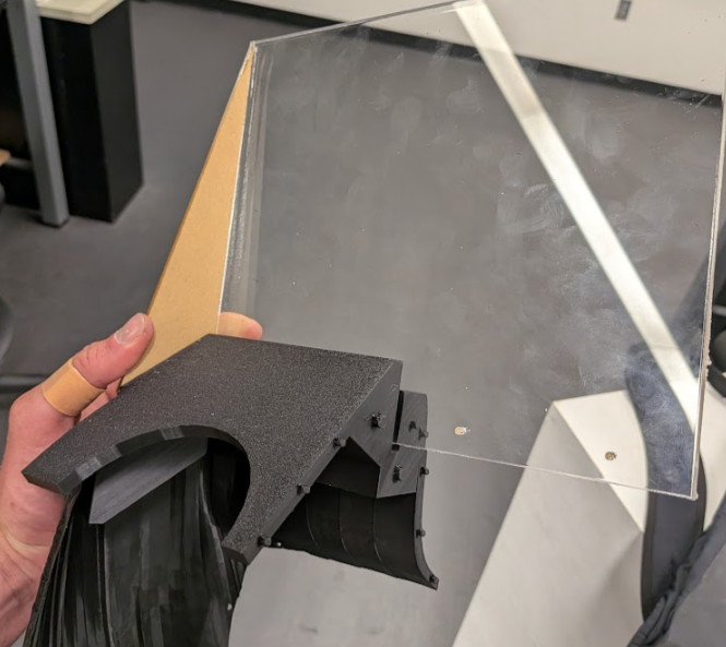 3D print and glass